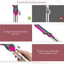Conical Barrels&Airflow Attachment for FlexStyle HD430/HD435/HD440 Creates Smooth Hair with Less Damage Breakage B