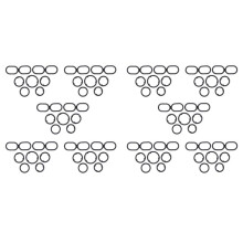 10X Oil Cooler Filter Housing Adapter Washer 68191356AA for   Grand Cherokee 2014-2023 Sealing Gasket