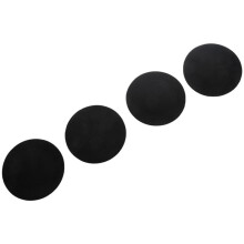 Piano Caster Cups 8Pcs Palstic Upright Piano Leg Cups Foot Pads Set Upright Piano Accessories(Black)
