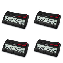 4X LEAP Schaakklok Geavanceerde Digitale Schaaktimer met 7 Type 38 Timing Set-Modi Professionele Schaakklok Game Timer