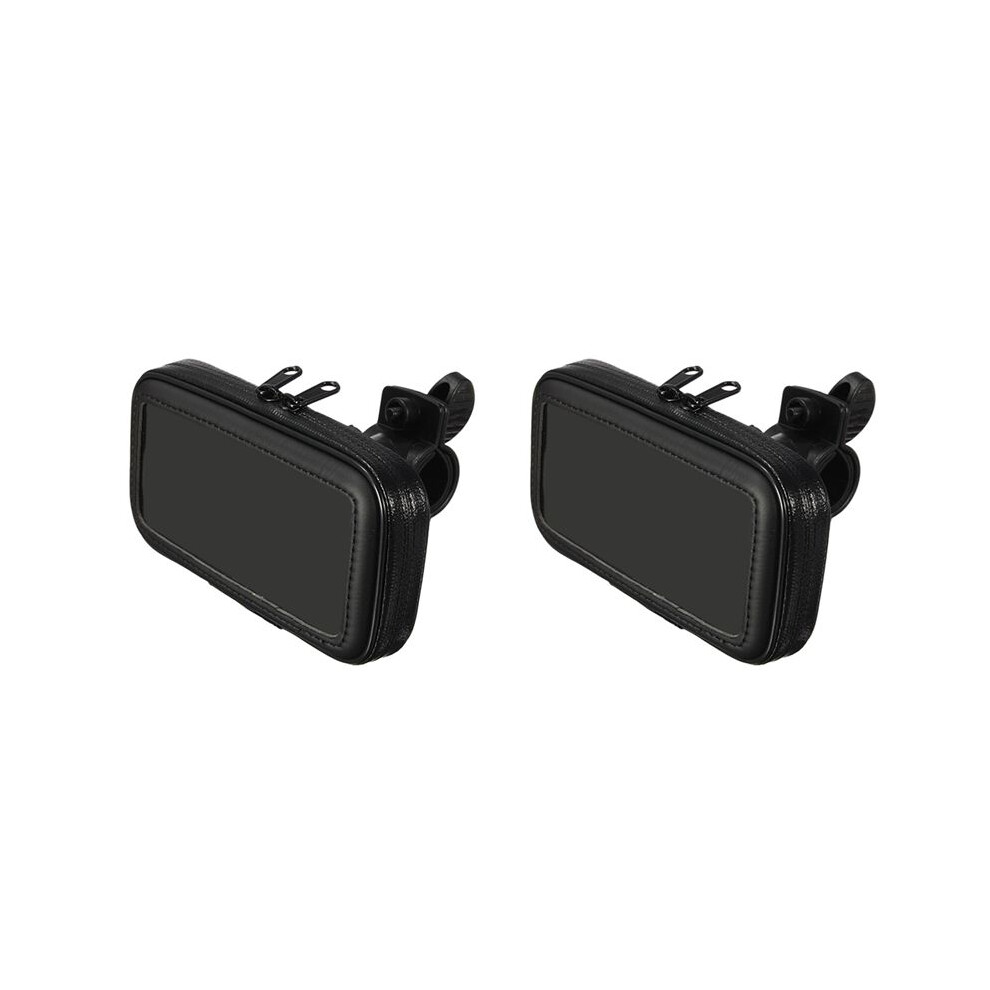 2X Motorcycle Bike Handlebar 5.5 Inch Waterproof Bag Case Cell Phone Gps Mount Holder 4714158402772