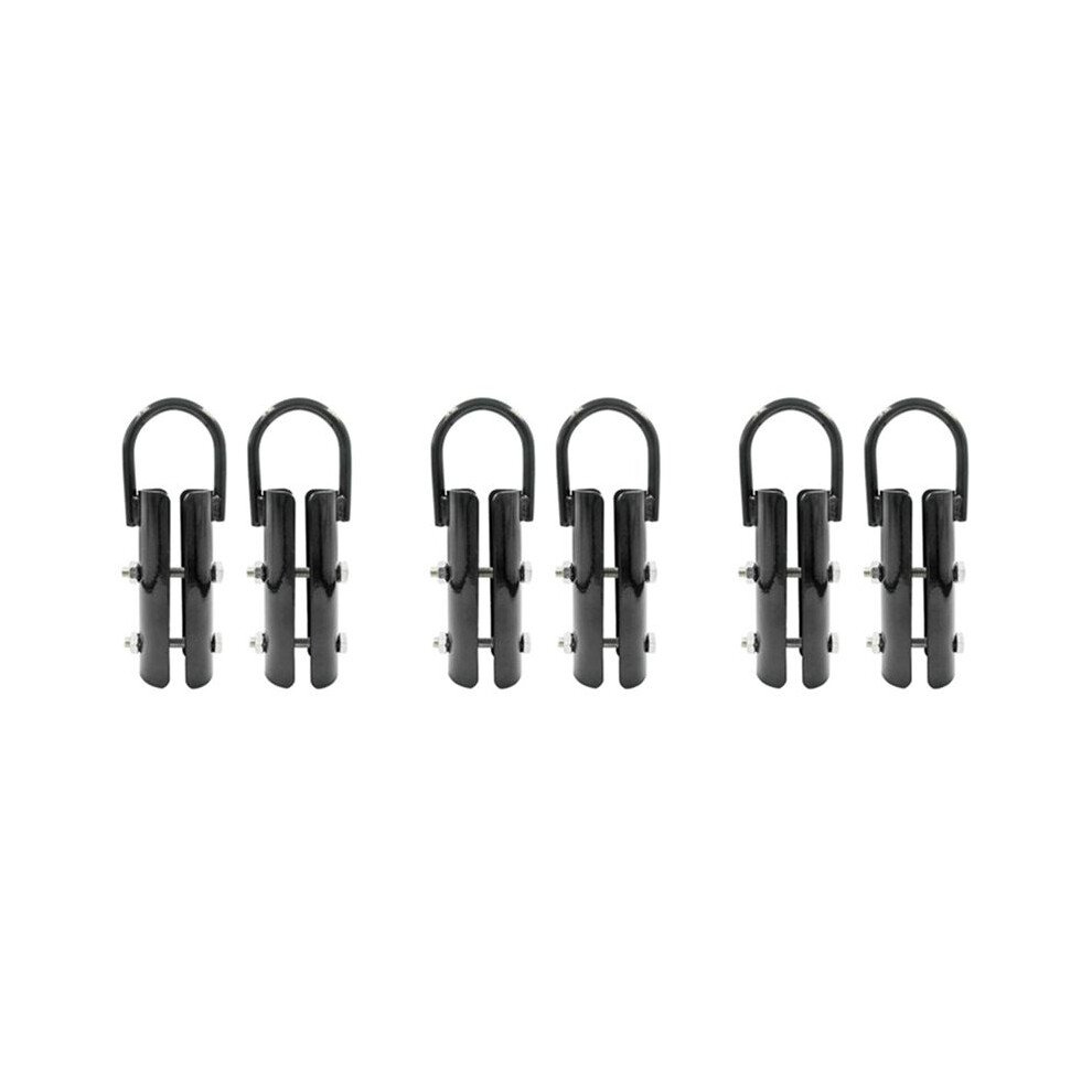 1.5 Inch Climbing Rope Clamp,6 Sets Rope Climb Clasp Workout Rig Attachment Hook For Rope Climbing Gym Strength Training 4712929460068