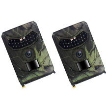 2X 1080P 16MP Wildkamera Wildkamera Jagd Wildkameras für Draussen Wildlife Tierbeobachtung Sicherheitsüberwachung