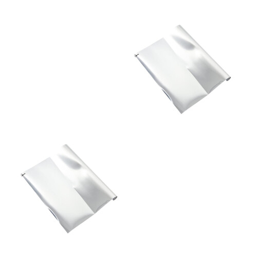 2Rolls Silver Static Cling Privacy Film Way Glass Window 1