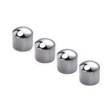 12X Guitar Dome Control Knobs for Tele Replacement, Silver
