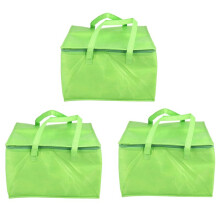 3X Faltbarer GroßEr KüHl Beutel Tragbarer Lebensmittel Kuchen Isolierter Beutel Aluminium Folie Thermo Box Wasserdichter Eis Beutel Lunch Box Liefer