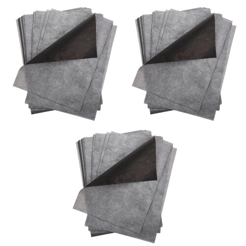 300Sheets Dark Grey Carbon Paper A4 Transfer Copy Sheets for Tracing 1