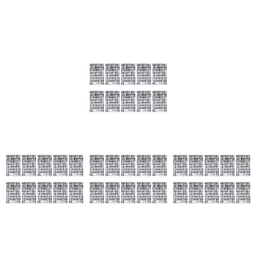 40Sheets Durable PVC Number Letter Decals Self-Adhesive Assorted Color 1