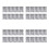 40Sheets Durable PVC Number Letter Decals Self-Adhesive Assorted Color 7