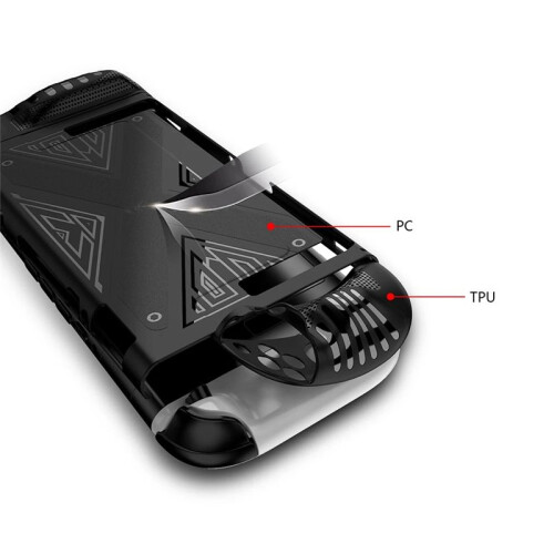 New TPU Protective Shell for  2 Handheld Console Case Shockproof Back Cover with Kickstand Anti-Scratch Game 1
