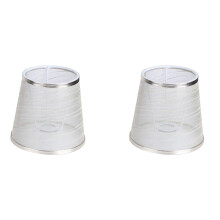 2X Nachttisch Transparent Lampenschirm Kronleuchter Stoff Lampe Wand Lampe Schreibtisch Lampe Ersatz Schale Deckel