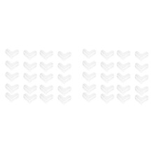40-Pack Hörnskydd Genomskinliga Hörnskydd Stoppar Barnhuvudskador Bord, MöBler och Vassa Hörn (L-Formade)