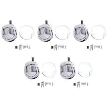 5X T-Type Fishtail Lock Off-Road Modified Trailer Mechanical Door Lock Escort Anti-Theft Lock Rv Paddle Entry Door Lock
