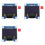 3X para Raspberry Pi 0,96 Polegadas OLED I2C SSD 4Pin Módulo LCD Tela Display CPU Temperatura para  STM32 1