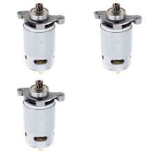3X Moteur CC 21 V RS550 pour Scies Électriques Alternatives, 8 Dents, Haute Puissance avec Engrenage Hélicoïdal