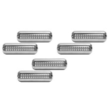 6 Stücke 42 LED Boot Ablassen Licht Boots Spiegel Licht Blau Unterwasser Ponton Marine Licht
