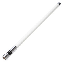 2X Antenne Bidirectionnelle en Fibre de Verre Blanche NL-550 VHF UHF 144 MHz/430 MHz, Double Bande 200 W, 3 DBi, Gain Élevé, pour Radio Mobile et