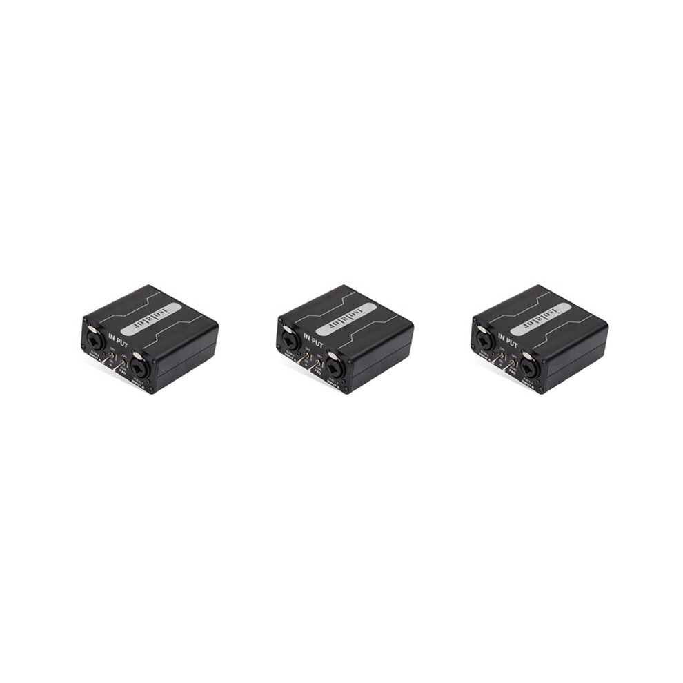 3X Gx200 Audio Isolator Dual-Channel 6.5 Xlr Mixer Audio Isolator Current Noise Mixer Microphone Common Ground Filter 4711227085423