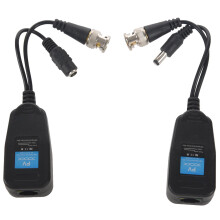 HD-CVI/TVI/AHD Passive Video Balun with Power Connector and RJ45 CAT5 Data Transmitter 10 Pair