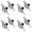 Premium Guitar Strap Locks and Buttons Security Quick Release Straplocks Strap Retainer System Nickel (Pack of 8) 1