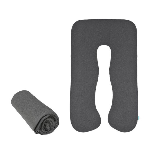 Capa de Almofada Corporal em Formato de U para Gestantes, Fresca e Respirável