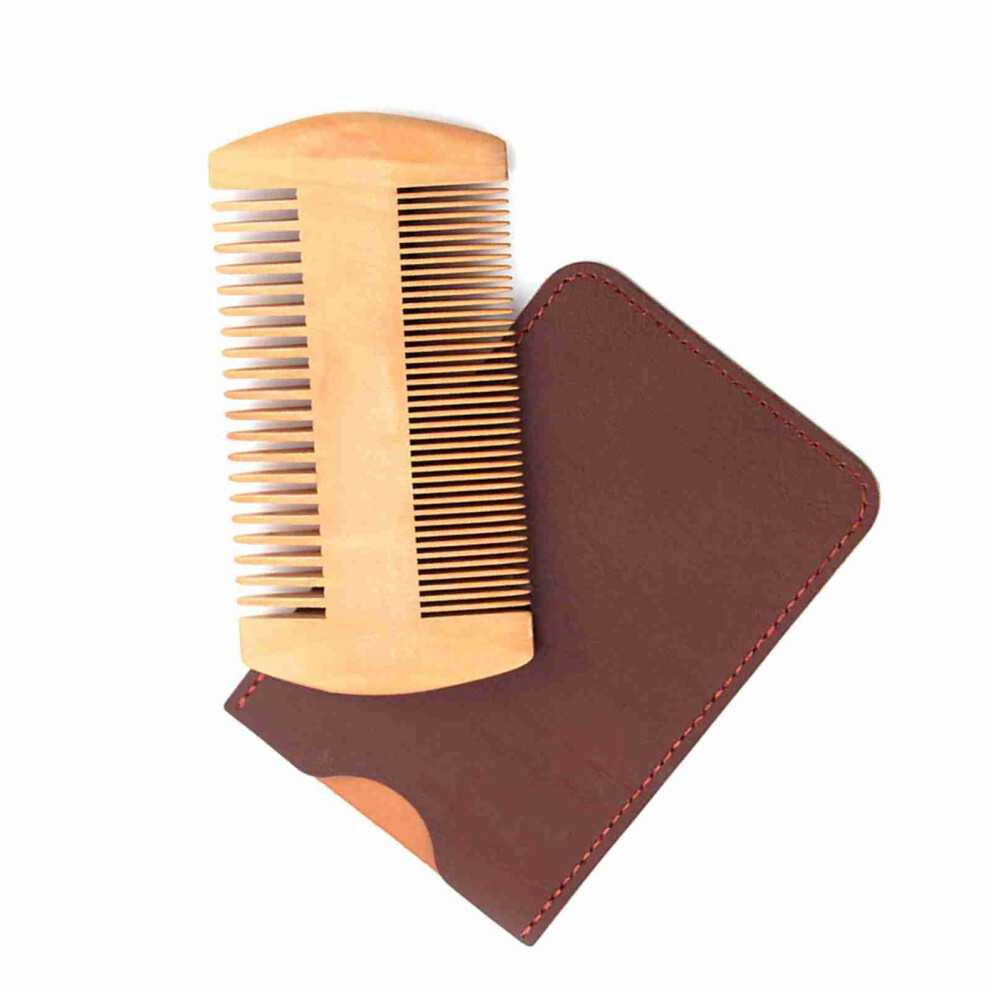 Pearwood Mustache Styling Comb