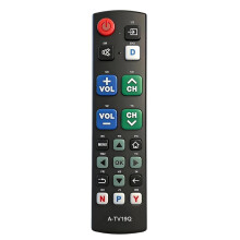 A-TV19Q Universal Button TV Remote for Seniors Easy to Use and Set with Learning Functions Fit Most TV