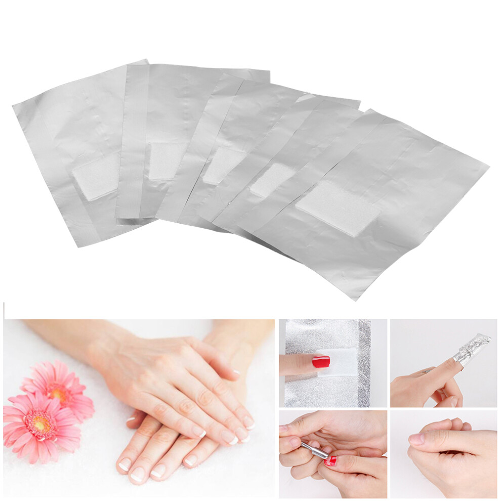 100pcs Nail Soak Off Foil Wraps Cotton