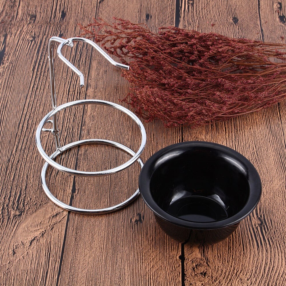 Black Modern Shaving Stand With Bowl