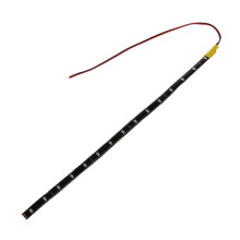 6pcs 30cm 15 LED Flexible Car Auto Strip Neon Light Lamp Orange