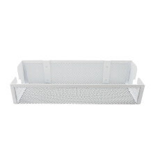 White Mesh Under Desk Storage for Cords