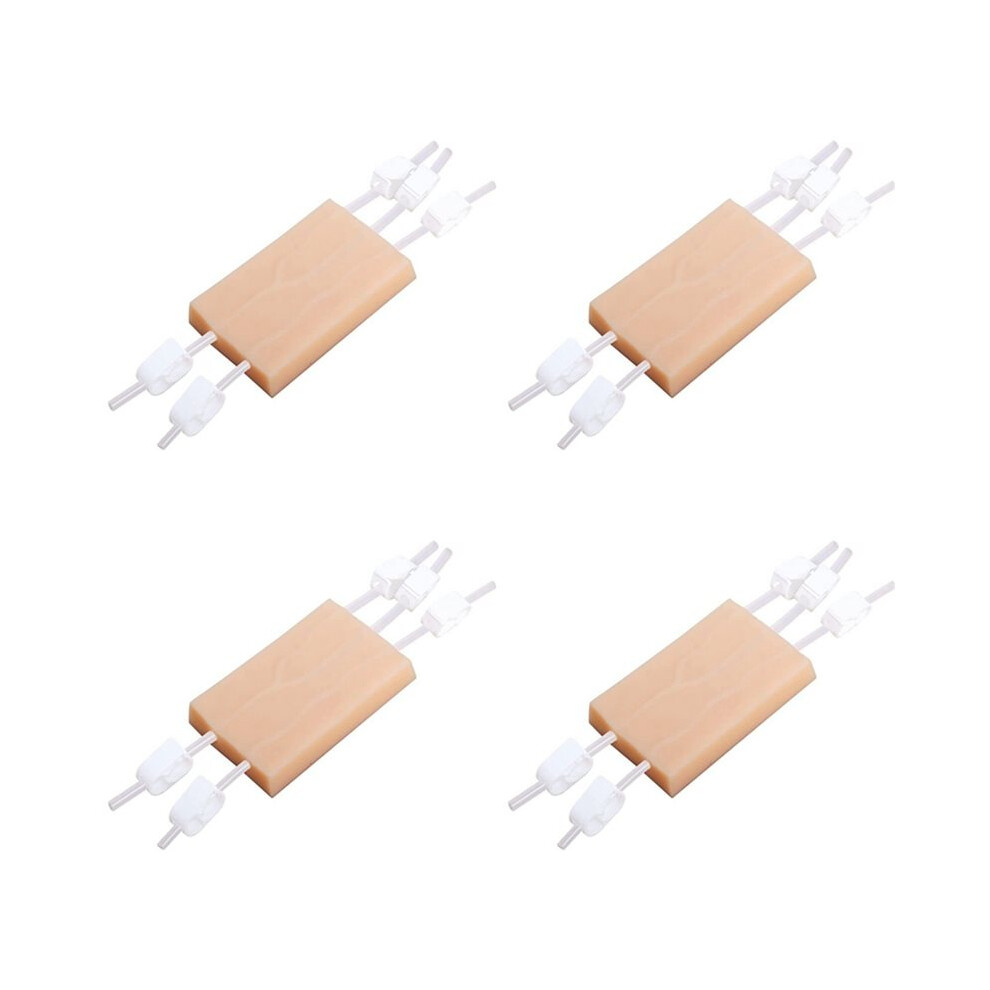 4X Iv Injection Training Pad Model,Silicone Human Simulated Skin Injection Practice Pad For Nurse,Students Practice 4711462462607