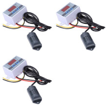 3X XH-W3005 AC 110-220V 10A Digital Humidity Controller 0-99%RH Humidity Regulator with Humidity Sensor