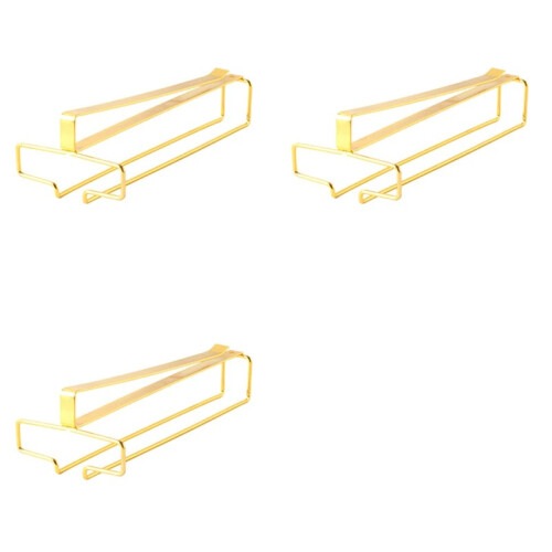 3X Vinglasställ, Underskåp Metall Vinglashållare, Stemware Rack, Hängande Vinglas Stroage Rack Organizer-A