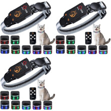 3X Cat Collar,Lighted Cat Collars for Night,Rechargeable Waterproof LED Cat Collar with Remote,Dog Lights