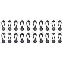 20X Fastener Bungee Shock Cord Cover Clip Bungee Loop with Knob for Marine Boat RV Caravan Truck Car Cover