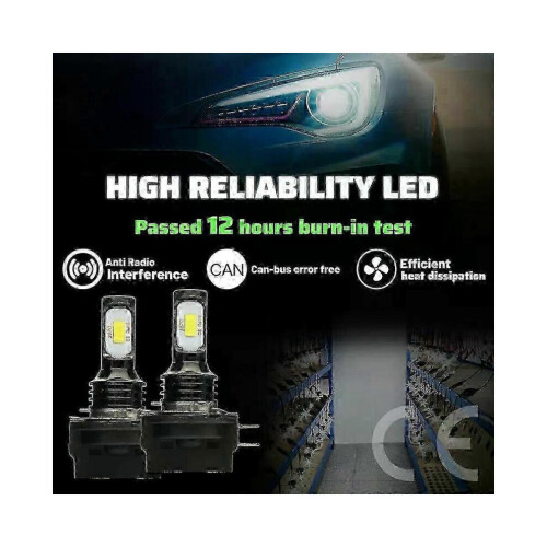 Πακέτο 2 λαμπτήρων προβολέων LED H11B H9B H8B για Opel Corsa D 2011-2014 με χαμηλή σκάλα, λευκ 1