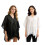 Multifunctionele omkeerbare bruidssjaal Zacht polyester-Wit 2