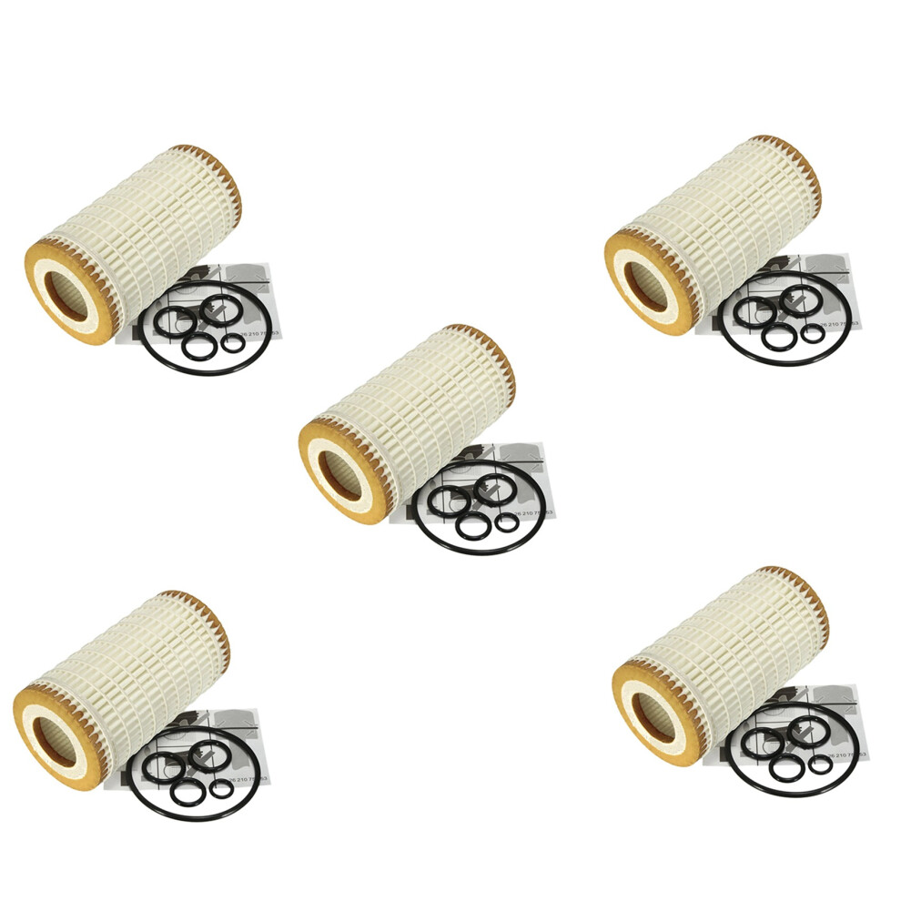 5X 0001802609 Car Engine Oil Filter Fleece Grid Replacement For - C Cl Clk Cls E G Gl Glk Ml Class 4711319794905