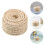 4Rolls Beige Sisal Cat Scratcher Rope Replaceable Durable Hemp Rope 9