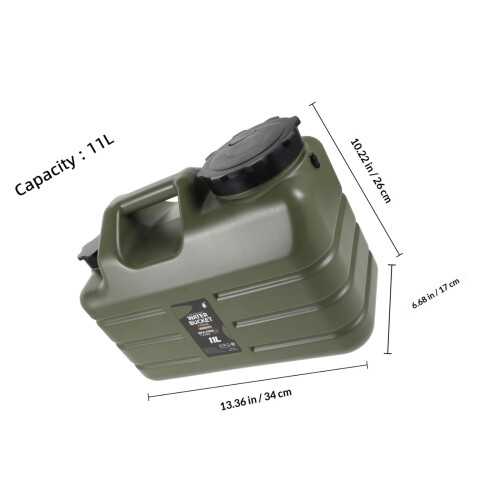 Grand Bidon D'eau Camping Pe Vert Pour Stockage Facile 1