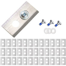 36PCS Lawn Mower Stainless Steel Replacement Blades 2-Hole Design Mower Blade for Luba Robot Lawn Mower B
