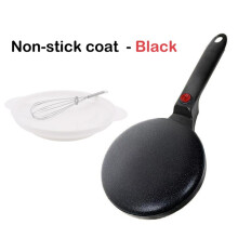 Elektrischer Crêpe-Maker, Crêpe-Pfanne mit Antihaftbeschichtung, Teigverteiler und Dipschale, 600 W, Schnellaufheizfunktion, EU-Stecker