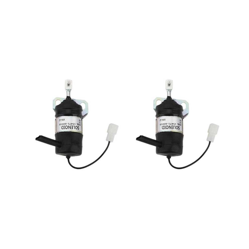 15471-60010 2Pcs 12V Fuel Shut Off Solenoid 052600-1000 15471-60013 For Tractor Part Generator Stop Solenoid 4713390975303