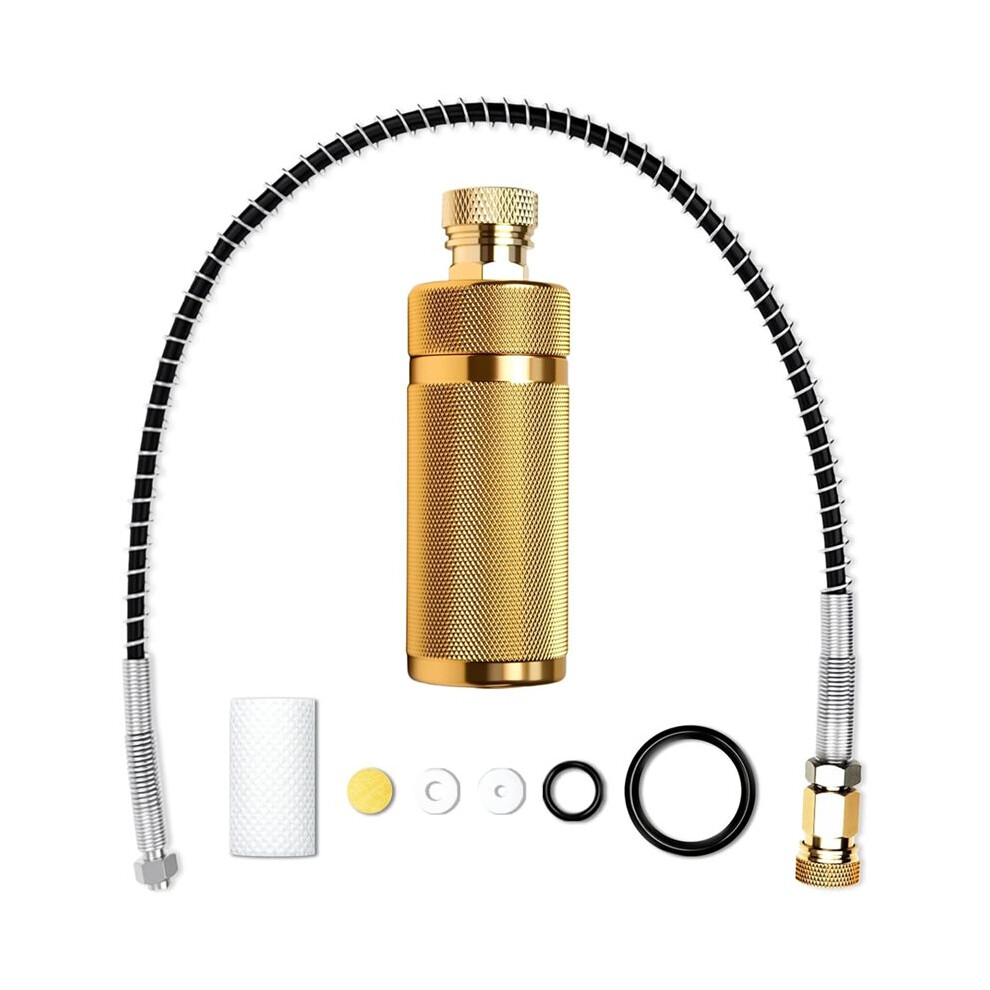 30Mpa Water-Oil Separator With 39 Inch Spring Flexible Hose, For High Pressure Air Compressor Pump 4712300393336