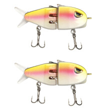 2pcs Stainless Steel Fishing Lures with Double Hook Flexible-5