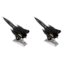2X 1/144 Modèle D'Avion D'Avion de Reconnaissance Blackbird SR-71A Moulé Sous Pression pour Enfants Décor de Bureau à Domicile Adulte