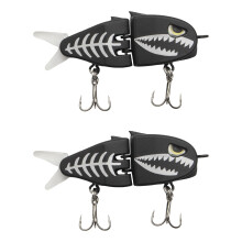 2Pcs Fishing Lures Crankbait with Double Hook Slow Sinking-1