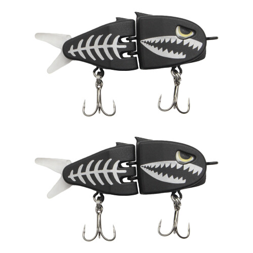2Pcs Fishing Lures Crankbait with Double Hook Slow Sinking-1