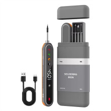 Soldador Digital USB con Temperatura Ajustable Inteligente, Kit de Soldador con Carga Tipo C, Herramientas de Soldadura DC5V C